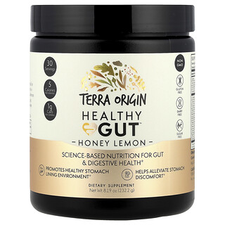 Terra Origin, Healthy Gut™, Miel y limón, 232,2 g (8,19 oz)