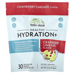 Healthy Hydration+, журавлинний лайм, 30 пакетиків по 6,2 г