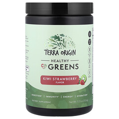 Healthy Greens, ківі та полуниця, 315,6 г (11,13 унції)
