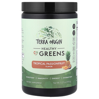 Terra Origin, Healthy Greens, Tropical Passionfruit, 319.5 g (11.27 oz)