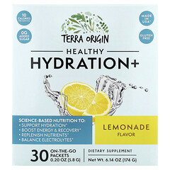 Healthy Hydration+, лимонад, 30 пакетиків, по 5,8 г (0,20 унції)