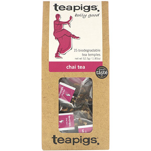 Отзывы о TeaPigs, Bolly Good, Chai Tea, 15 Tea Temples, 1.85 oz (52.5 g)