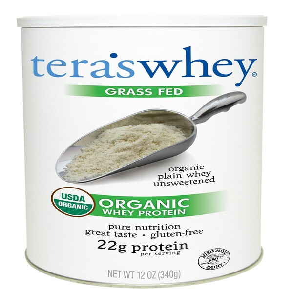 Tera's Whey, Grass Fed Organic Whey Protein, Organic Plain Whey