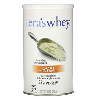Tera's Whey, Proteína de suero de leche de cabra, Suero de leche natural sin endulzar, 340 g (12 oz)