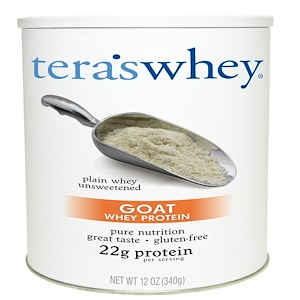 Купить Tera's Whey, Козий сывороточный протеин, простая несладкая сыворотка, 12 унций (340 г)  на IHerb