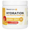 TransformHQ, 수분 보충, 전해질 드링크 믹스, 카페인 무함유, 복숭아 망고, 135.7g(4.8oz)