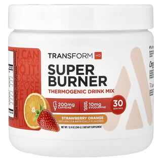 TransformHQ, Super Burner，產熱混合飲品，草莓橙味，10.6 盎司（297 克）