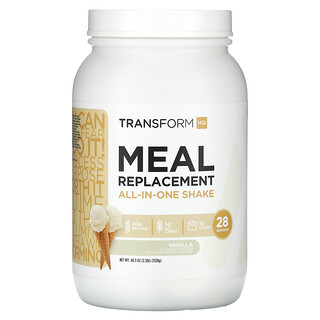 TransformHQ, Sustituto de comidas, Batido todo en uno, Vainilla`` 1128 g (2,5 lb 40,3)