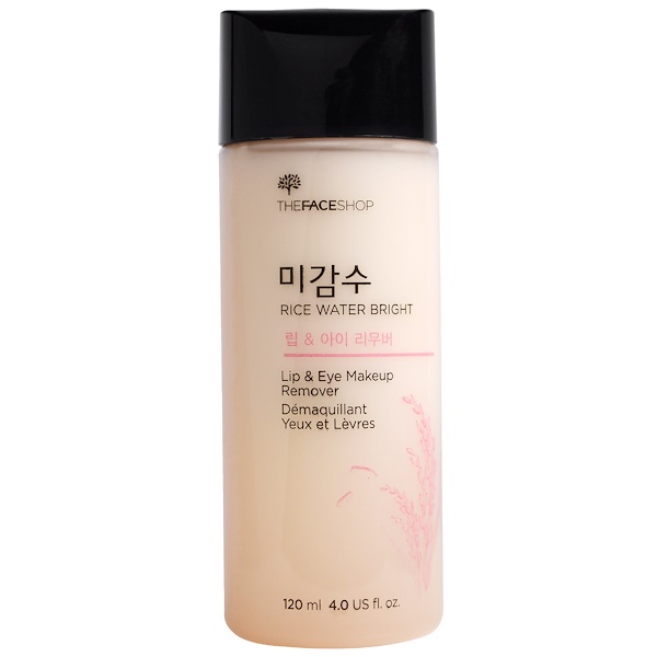 The Face Shop, Rice Water Bright, Lip & Eye Makeup Remover, 4.0 oz (120