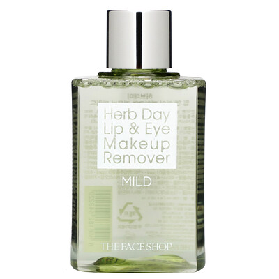 

The Face Shop Herb Day Lip & Eye Makeup Remover, Mild, 4.4 fl oz (130 ml)