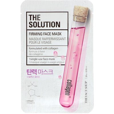 The Face Shop The Solution, Firming Face Mask, 1 Sheet, 0.70 oz (20 g)