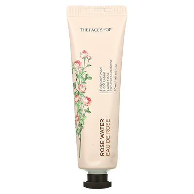 The Face Shop Rose Water, Daily Perfumed Hand Cream, 1.01 fl oz (30 ml)