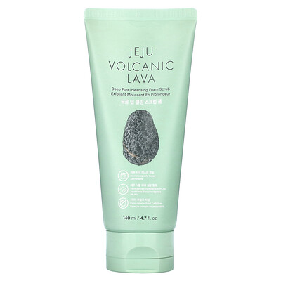 

The Face Shop, Jeju Volcanic Lava, Deep Pore-Cleansing Foam Scrub, 4.7 fl. oz (140 ml)