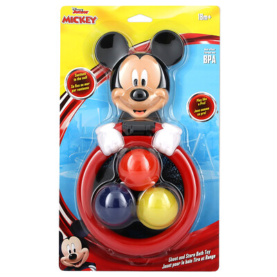 The First Years, Disney Junior Mickey, Shoot and Store Bath Toy, 18 Months+ , 1 Count