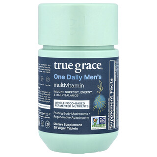True Grace, 男性每日一次多维生素，30 片全素片