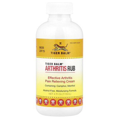 Tiger Balm Arthritis Rub AlcoholFree 4 fl oz 113 ml