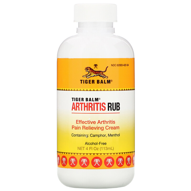 Tiger Balm, Arthritis Rub, Alcohol-Free, 4 fl oz (113 ml) - iHerb
