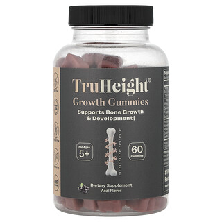 TruHeight, Growth Gummies, Ages 5+, Acai, 60 Gummies