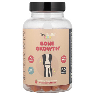 TruHeight, Barn, Bentillväxt Gummies , För barn 2+, Jordgubbar, 60 Gummies