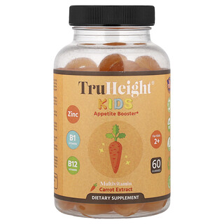 TruHeight, Barn, Aptitboost gummies, För barn 2+, 60 gummies