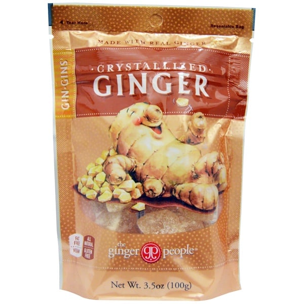 The Ginger People, Gin·Gins, Crystallized Ginger, 3.5 oz (100 g)