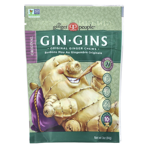 The Ginger People Gin Gins®, Ginger Chews, Original , 3 oz (84 g)