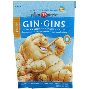 Отзывы о Зе Джинджэр Пипл, Gin Gins, Chewy Ginger Peanut Candy, 3 oz (84 g)
