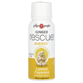 The Ginger People, Gingembre Rescue Shot, Citron et piment de Cayenne, 59 ml