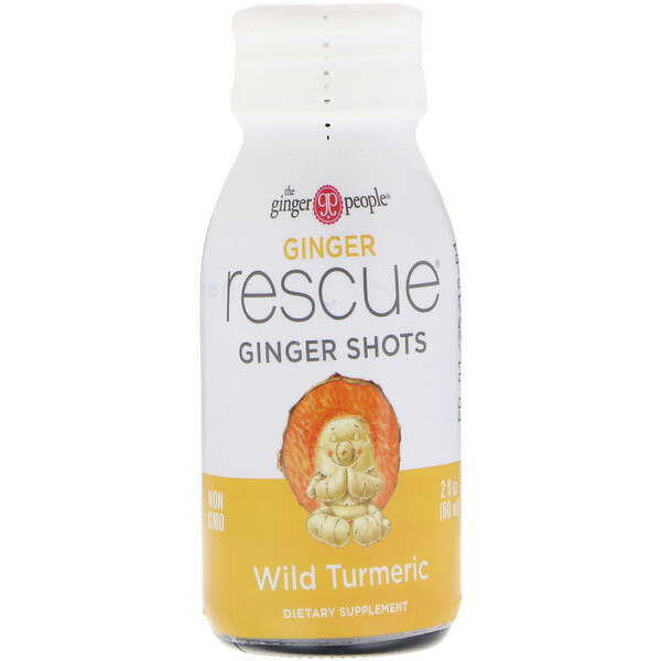 The Ginger People, Ginger Rescue Shots, Wild Turmeric, 2 fl oz (60 ml