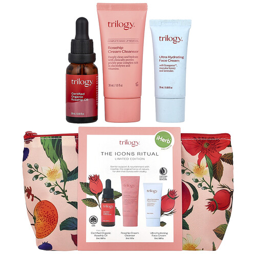 Trilogy, Exclusivo de iHerb®, Bolso de ritual The Icon, set de 4 piezas