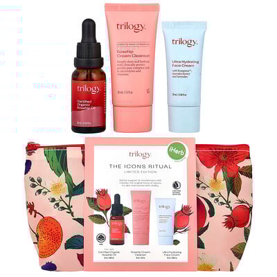 Product Image for Trilogy, iHerb Exclusive, The Icons Ritual Bag, 4 Piece Set