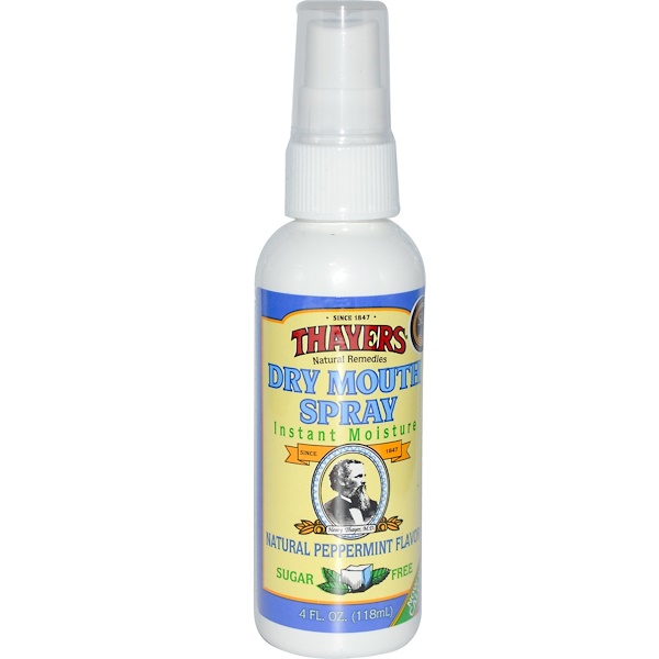 Thayers, Dry Mouth Spray, Instant Moisture, Sugar Free, Natural