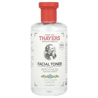 Thayers, ウィッチヘーゼル、アルコールフリートナー、アロエベラフォーミュラ、キューカンバー、12 fl oz (355 ml)