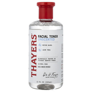 Thayers, Tónico facial con avellano de bruja, Sin alcohol y sin fragancia, 355 ml (12 oz. líq.)
