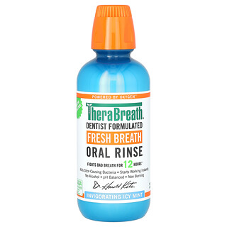 TheraBreath‏, מי פה לנשימה רעננה, טעם מנטה קרירה מרעננת, 473 מ"ל (16 אונקיות נוזל)