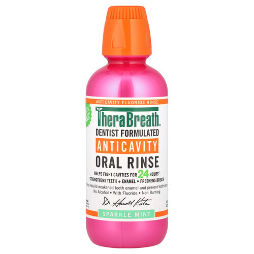 TheraBreath, Anticavity Oral Rinse, Sparkle Mint, 16 fl oz (473 ml)
