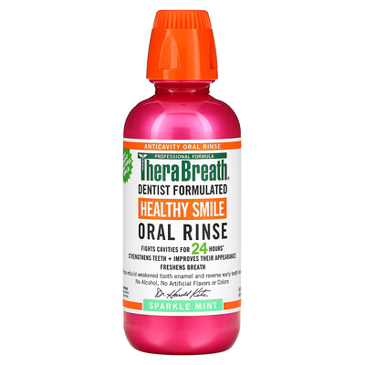 

TheraBreath Healthy Smile Oral Rinse Sparkle Mint 16 fl oz (473 ml)
