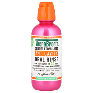 TheraBreath, Healthy Smile, Enjuague bucal, Sparkle Mint, 473 ml (16 oz. Líq.)
