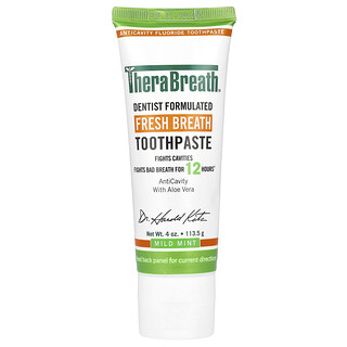 TheraBreath, Fresh Breath Toothpaste, Sabor a Menta Suave, 4 oz (113.5 g)