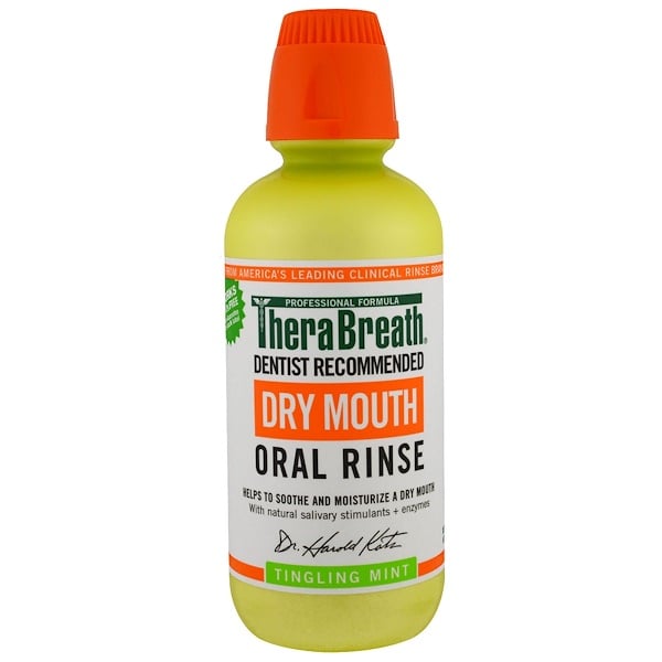 TheraBreath, Dry Mouth Oral Rinse, Tingling Mint, 16 fl oz (473 ml ...