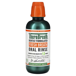 TheraBreath, Aliento fresco, Enjuague bucal, Rainforest Mint, 473 ml (16 oz. Líq.)
