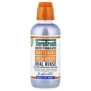 TheraBreath, Whitening Fresh Breath Oral Rinse, Dazzling Mint, 16 fl oz (473 ml)