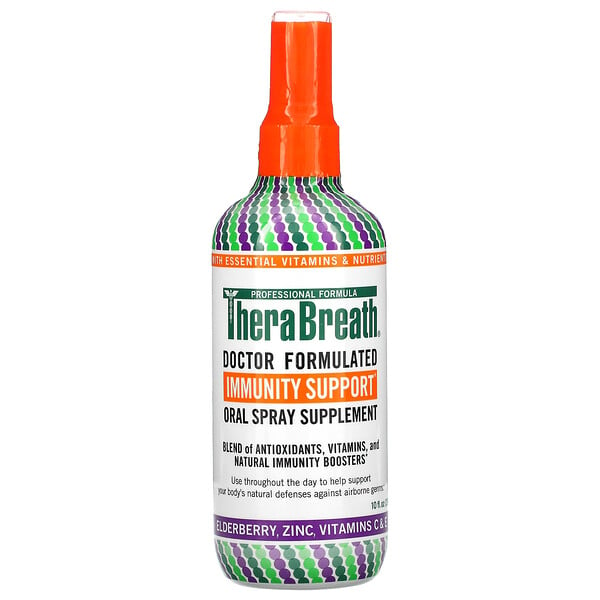 TheraBreath, Apoyo a la inmunidad, suplemento en spray oral, 10 fl oz (296 ml)