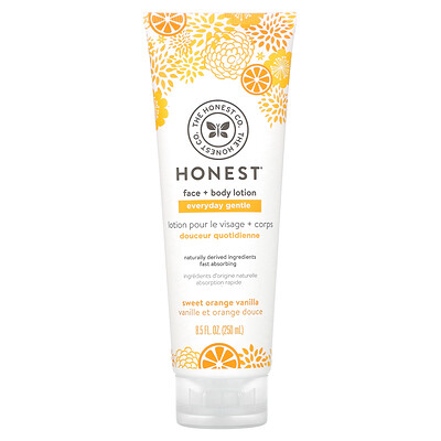 

The Honest Company Everyday Gentle Лосьон для лица и тела сладкий апельсин и ваниль 8 5 жидких унций (250 мл)