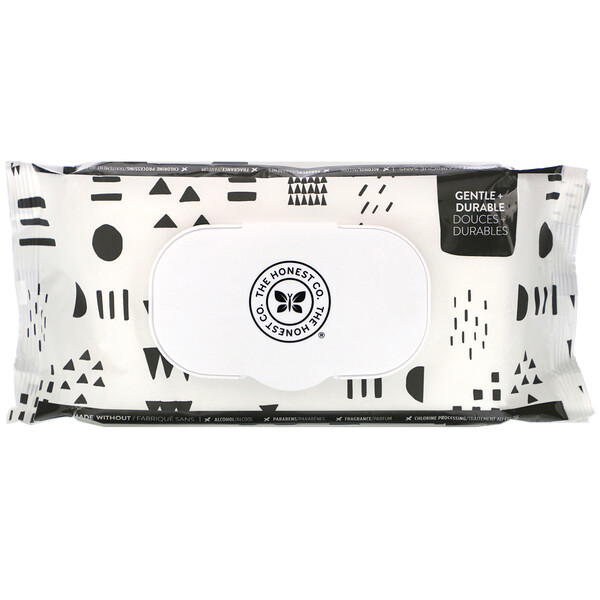 The Honest Company‏, Plant-Based Wipes, Pattern Play, 72 Wipes