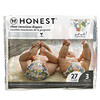 The Honest Company, 誠實尿布，3 碼，16-28 磅，熊貓，27 片