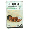 The Honest Company, 환경을 생각하는 깨끗한 기저귀, 신생아, 10lbs 이상, 기저귀 32개