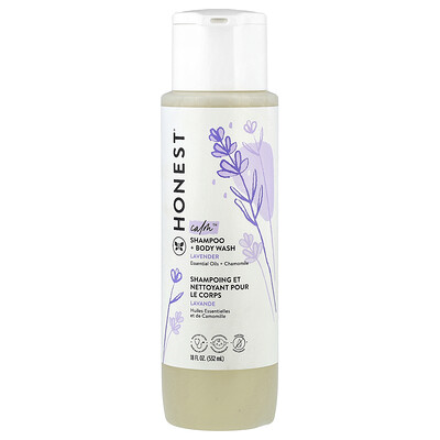 The Honest Company, Calm™, Champú y jabón líquido para el cuerpo, Lavanda, 532 ml (18 oz. líq.)