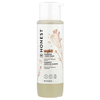 The Honest Company, Champú y jabón líquido para el cuerpo reconfortante, Crema dulce, 532 ml (18 oz. líq.)
