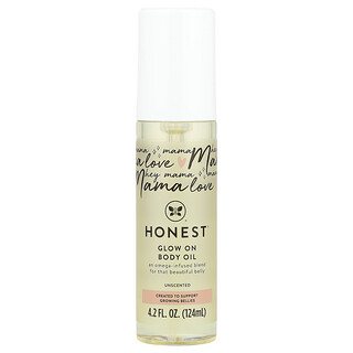 The Honest Company, Aceite corporal que brilla intensamente, Sin fragancia, 124 ml (4,2 oz. líq.)